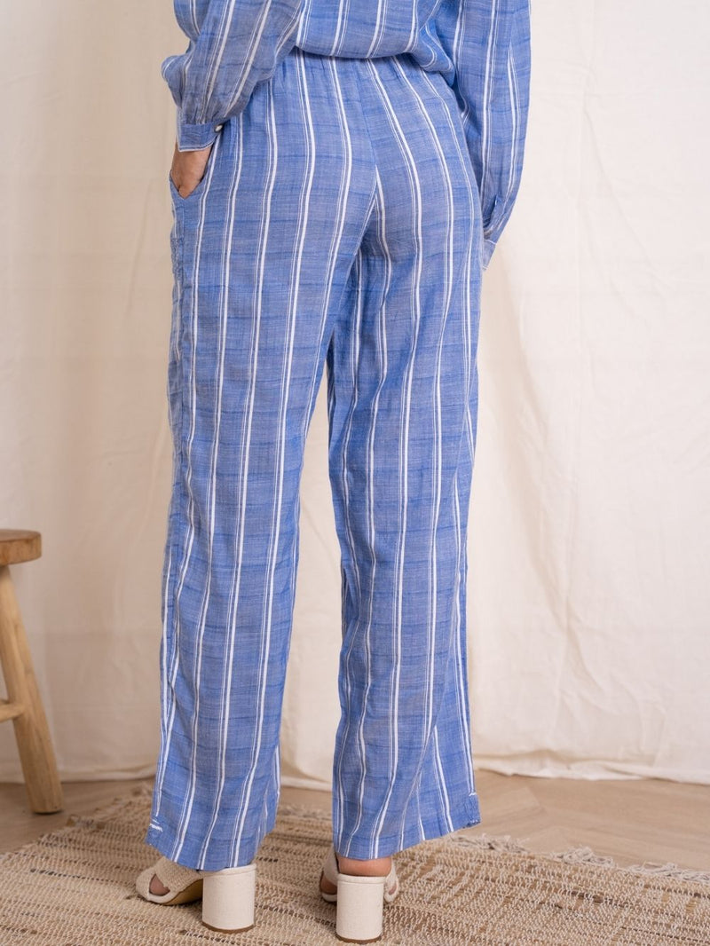 Pantalon Griss - Bleu/Blanc