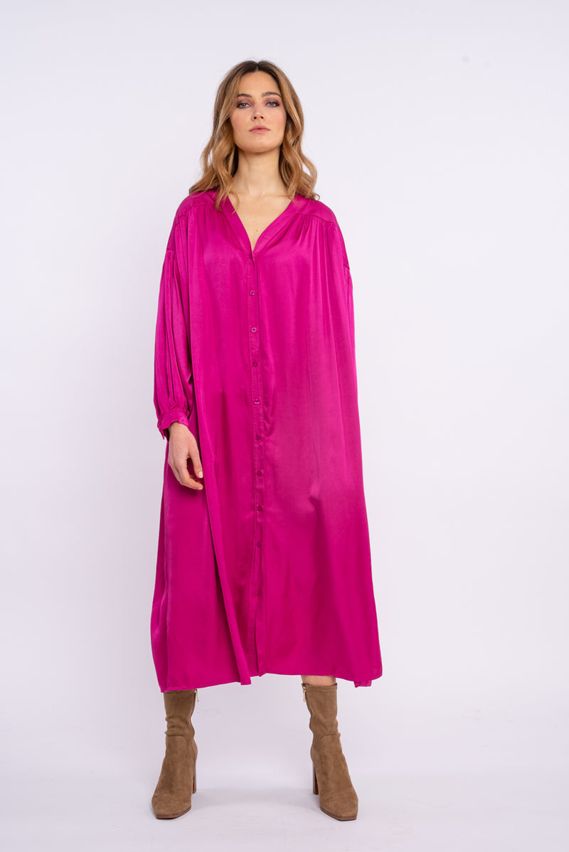 Robe longue Emeline - Fuchsia