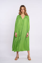 Robe longue Emeline - Vert