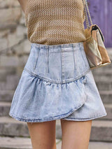 Mini-jupe Alycia - Bleu