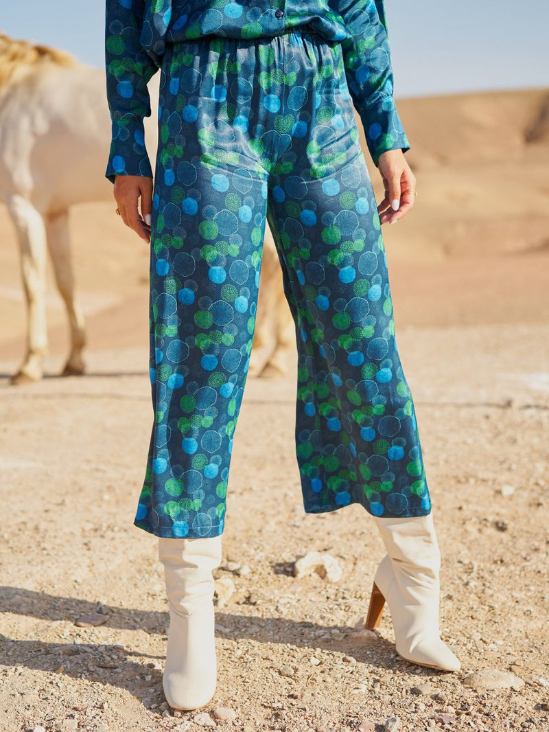 Pantalon Coralie - Imprimé Méduse